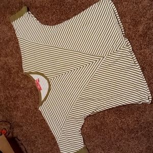 Olive Striped Top